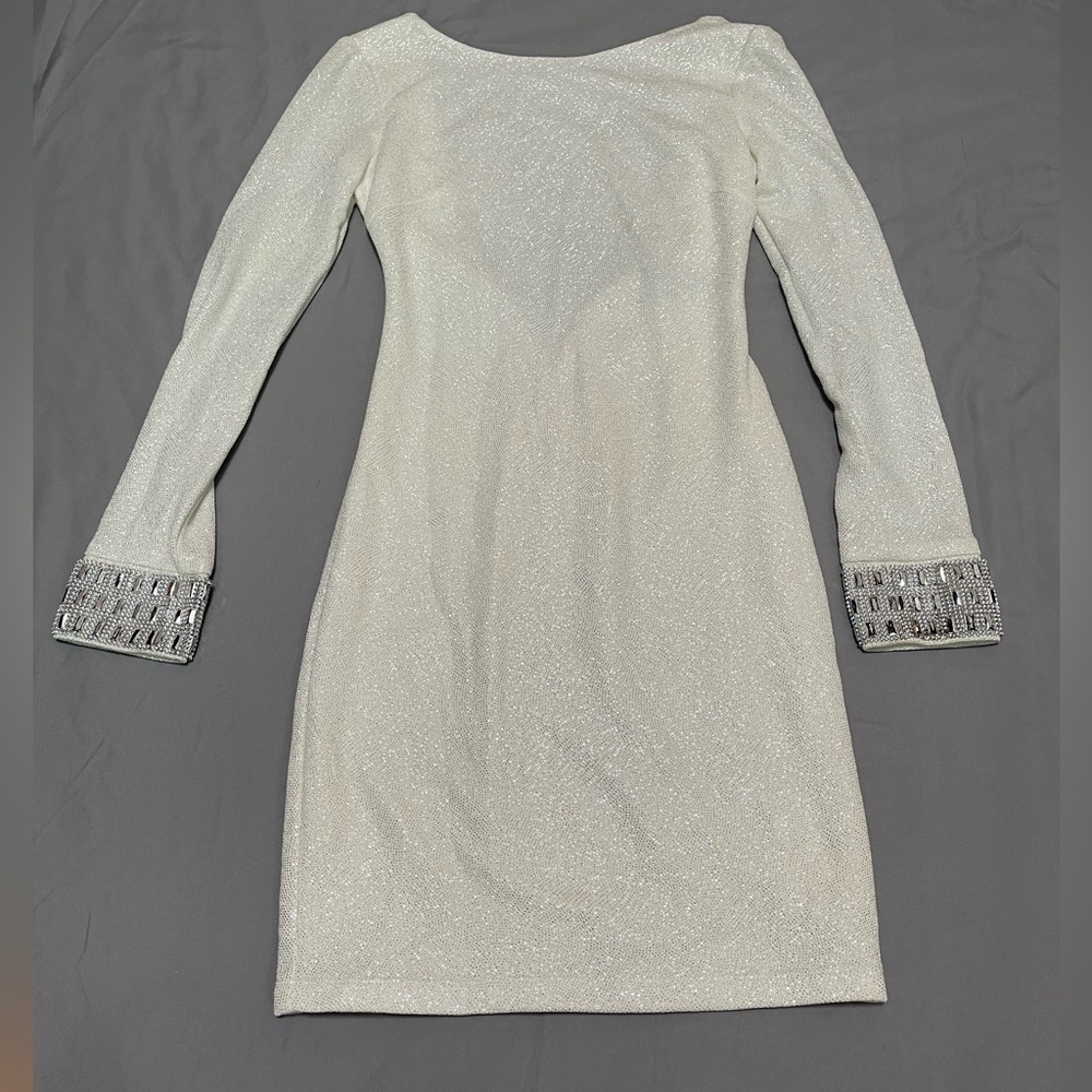 White sparkle dress